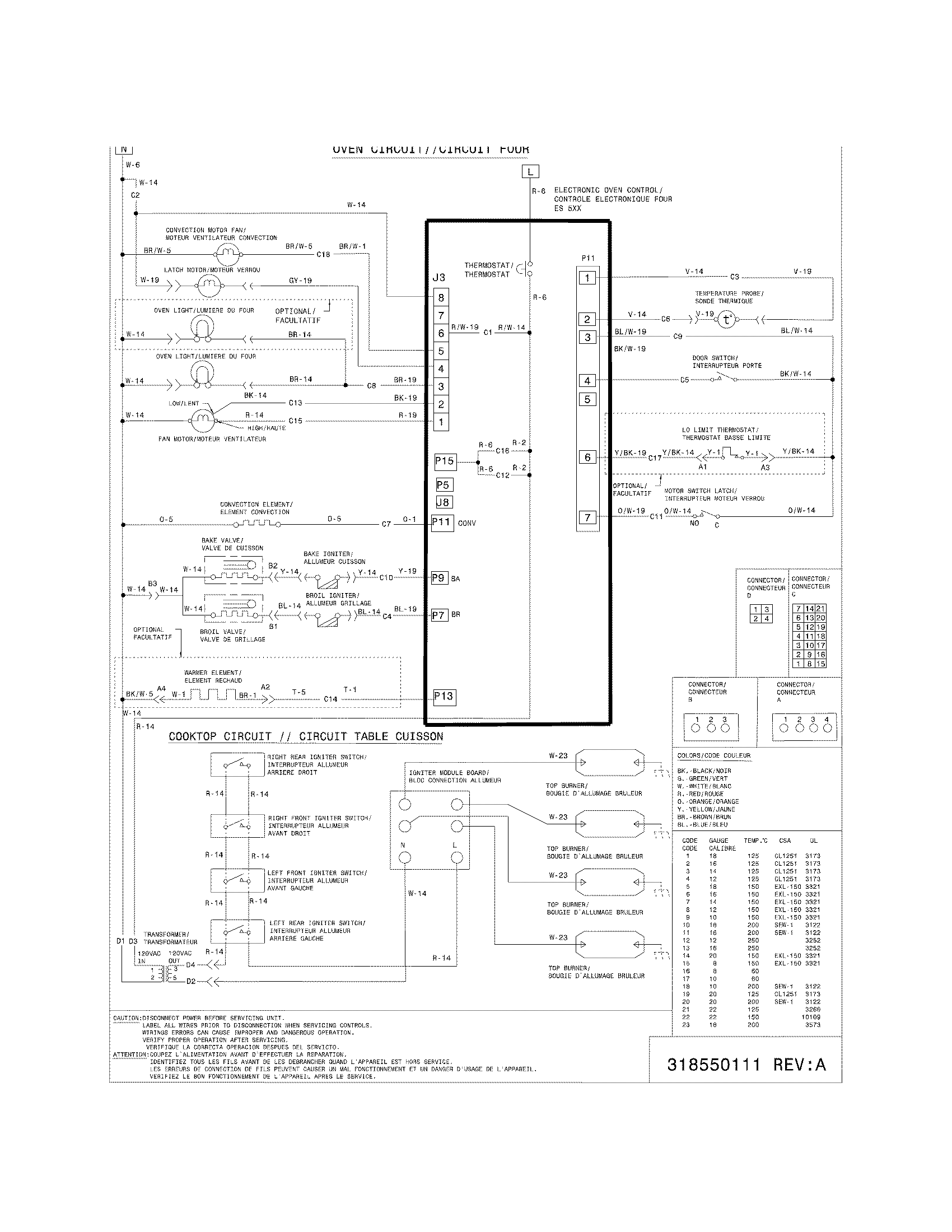 Frigidaire FPGS3085KFA wiring diagram diagram
