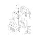 Frigidaire FGGS3065KFA door diagram