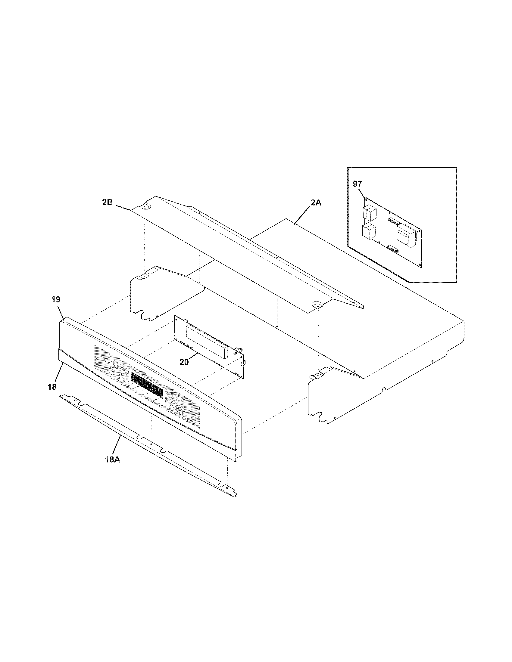 Kenmore Elite 79048122801 control panel diagram