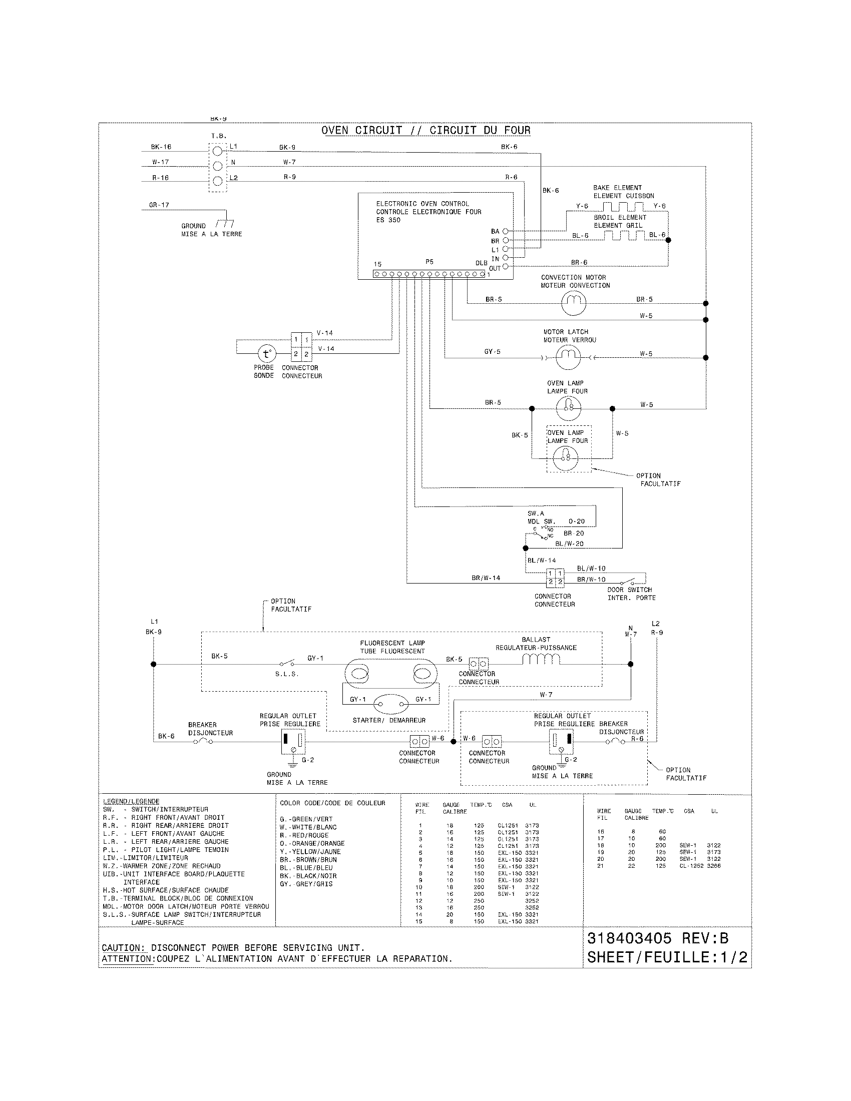 Frigidaire PGLEF375GC4 wiring diagram diagram