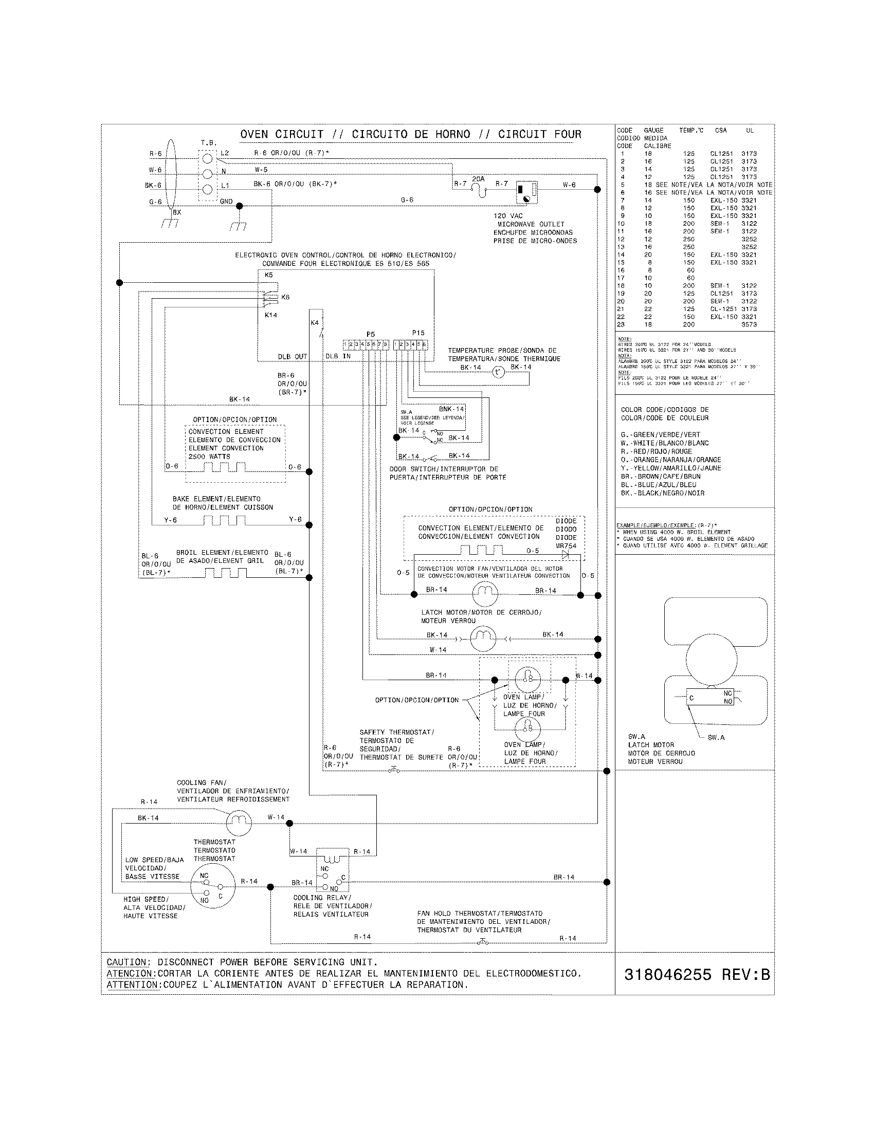 Frigidaire GLEB30M9FSD wiring diagram diagram