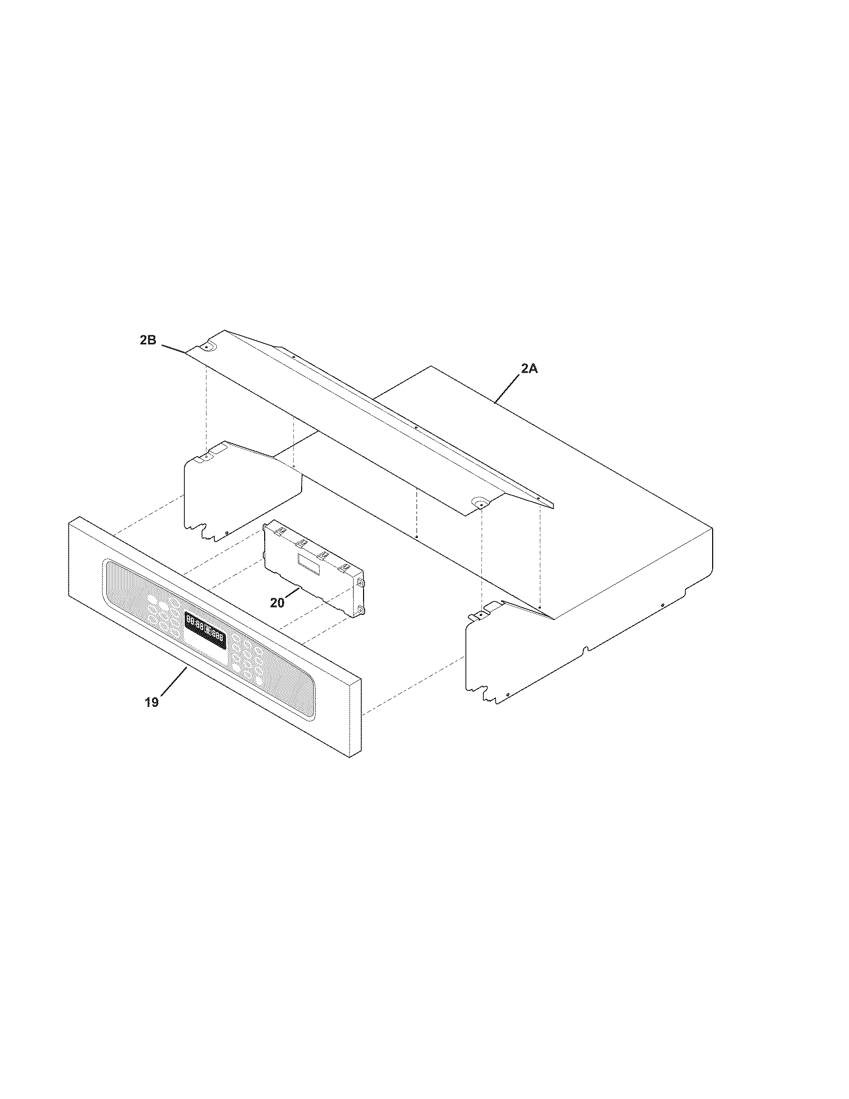 Frigidaire CPEB27S9FC5 control panel diagram