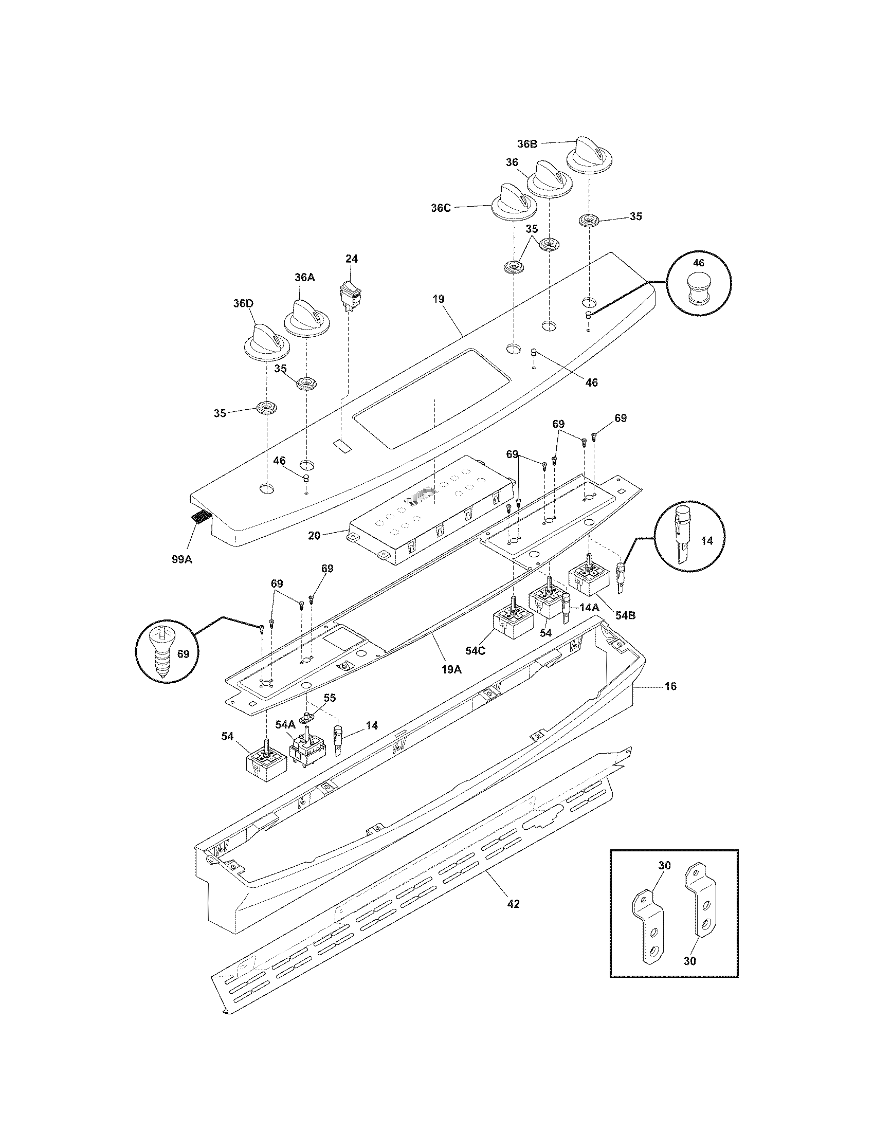 Kenmore 79046693701 backguard diagram