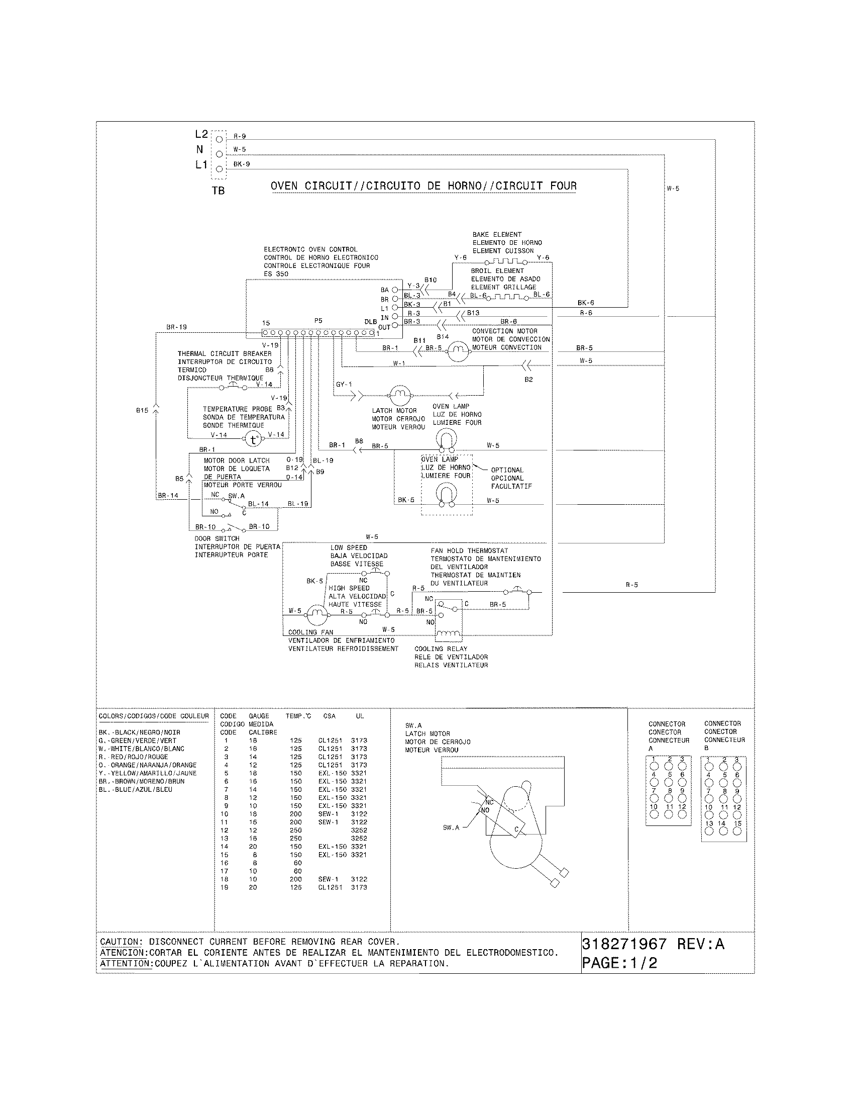 Frigidaire FES366ECH wiring diagram diagram