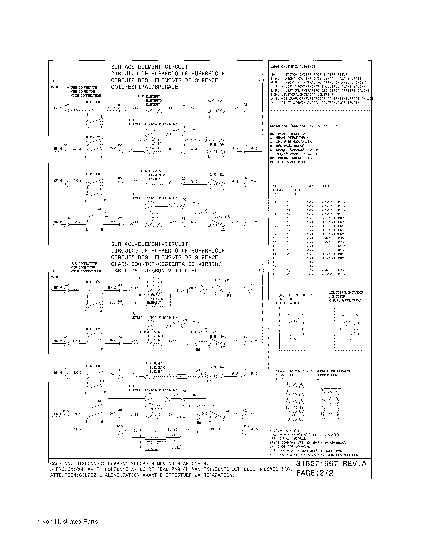 Frigidaire FES366ECH wiring diagram diagram