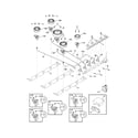 Frigidaire FGGC3645KWA burners diagram