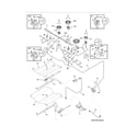 Frigidaire CPGS3085KF1 burner diagram