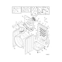 Electrolux EWMGD65IRR1 cabinet/drum diagram