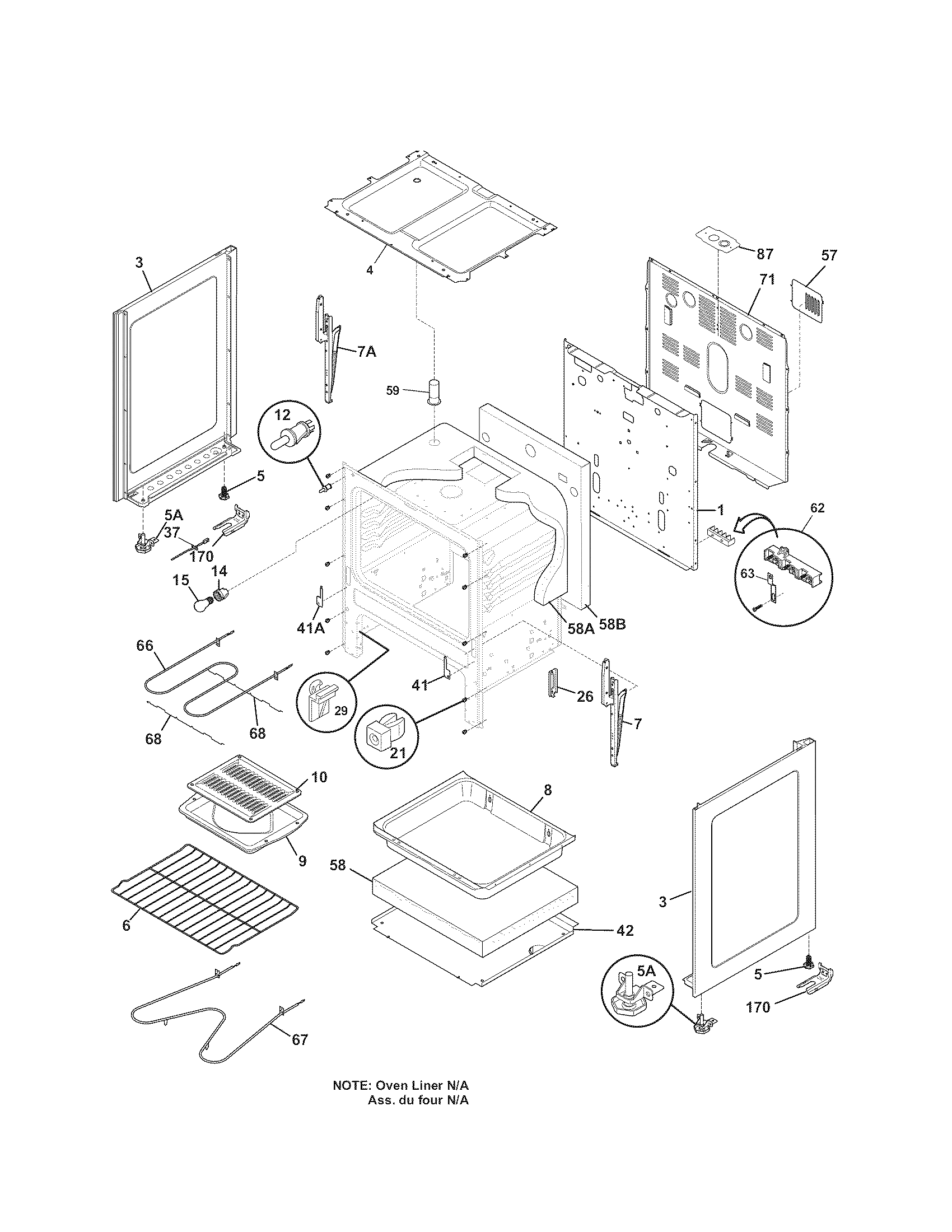 Kenmore 79091069604 body diagram