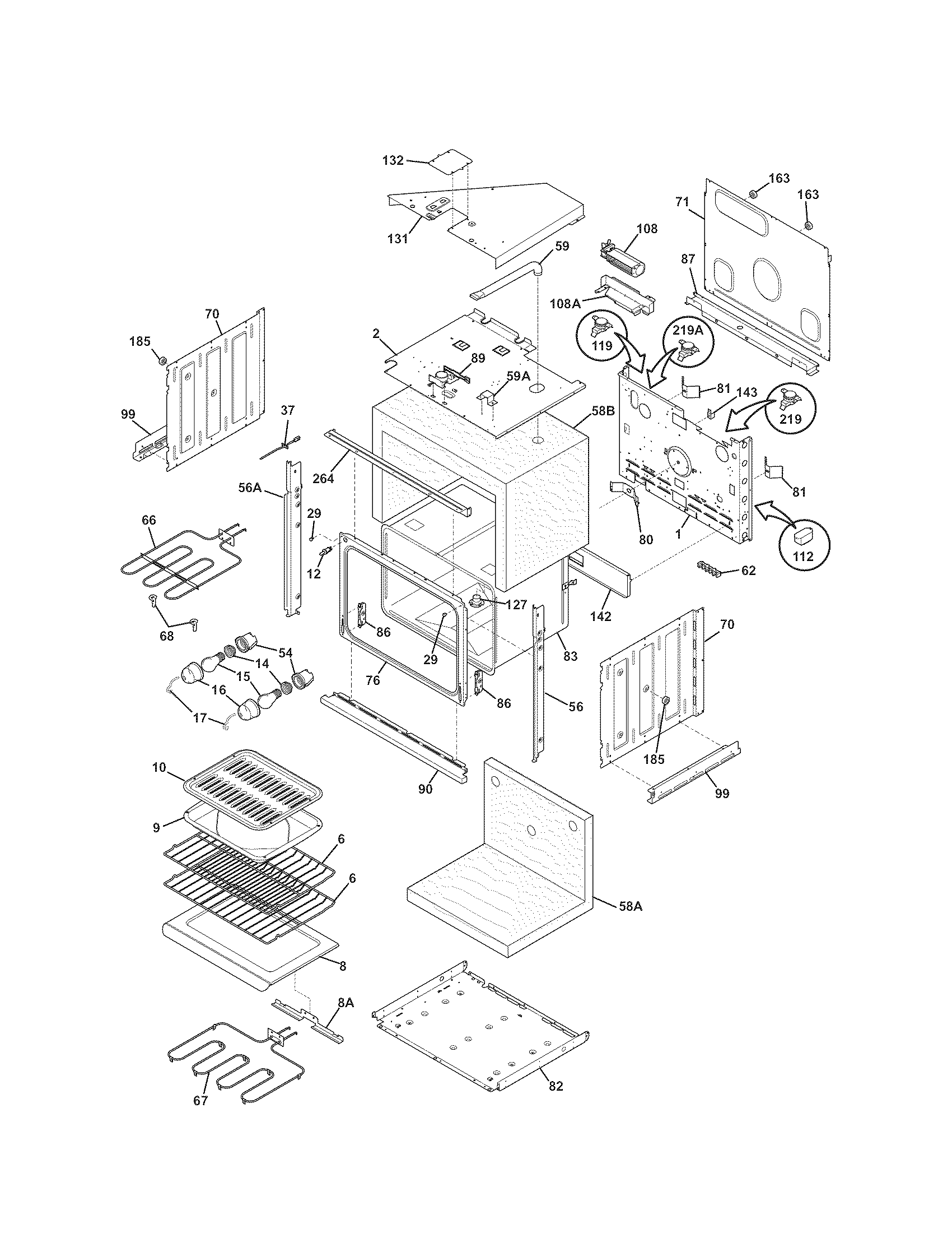 Kenmore 79048833900 body diagram