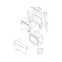 Frigidaire FGET3045KWA doors diagram