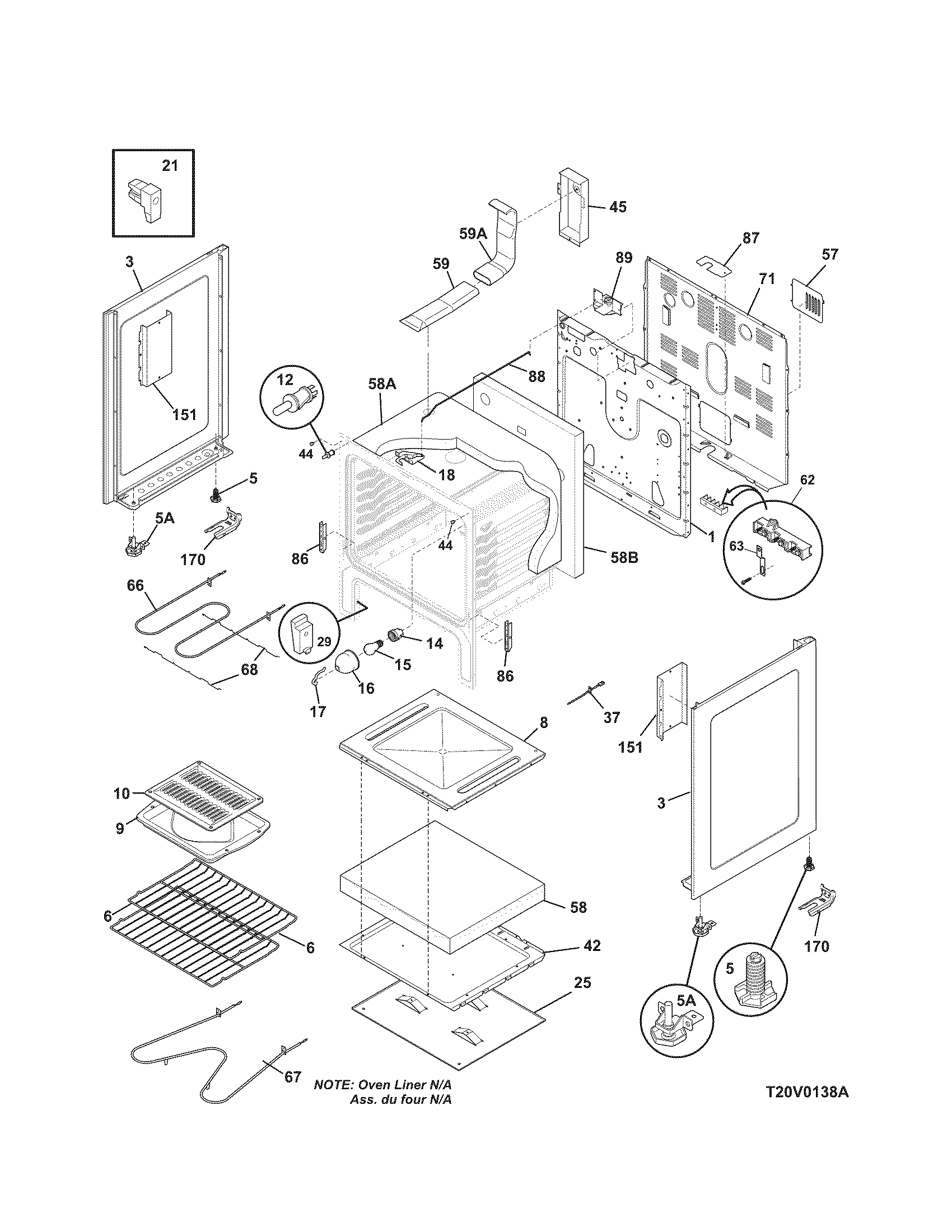 Kenmore 79096002604 body diagram