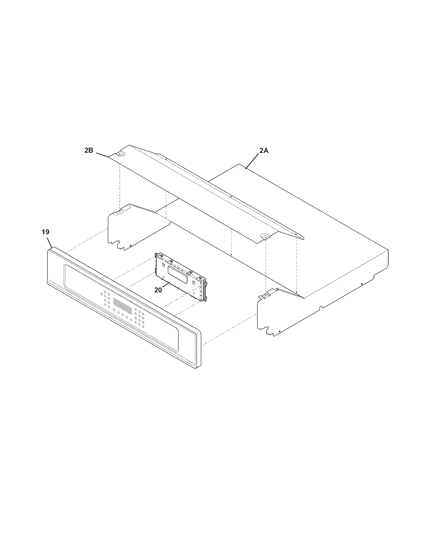 Frigidaire FGEW3045KWA control panel diagram
