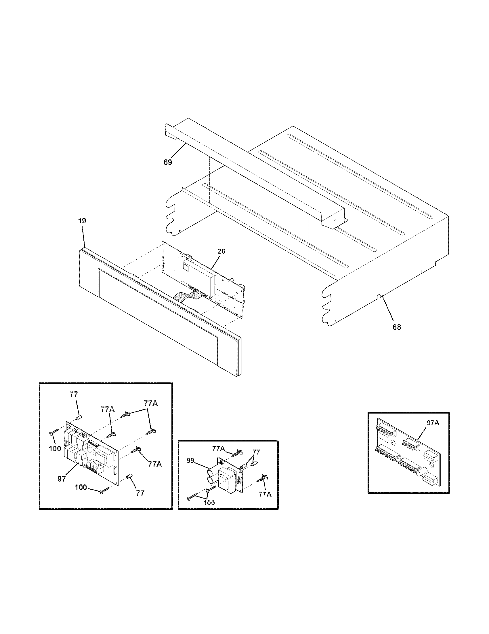 Electrolux E30EW8CGSS3 control panel diagram