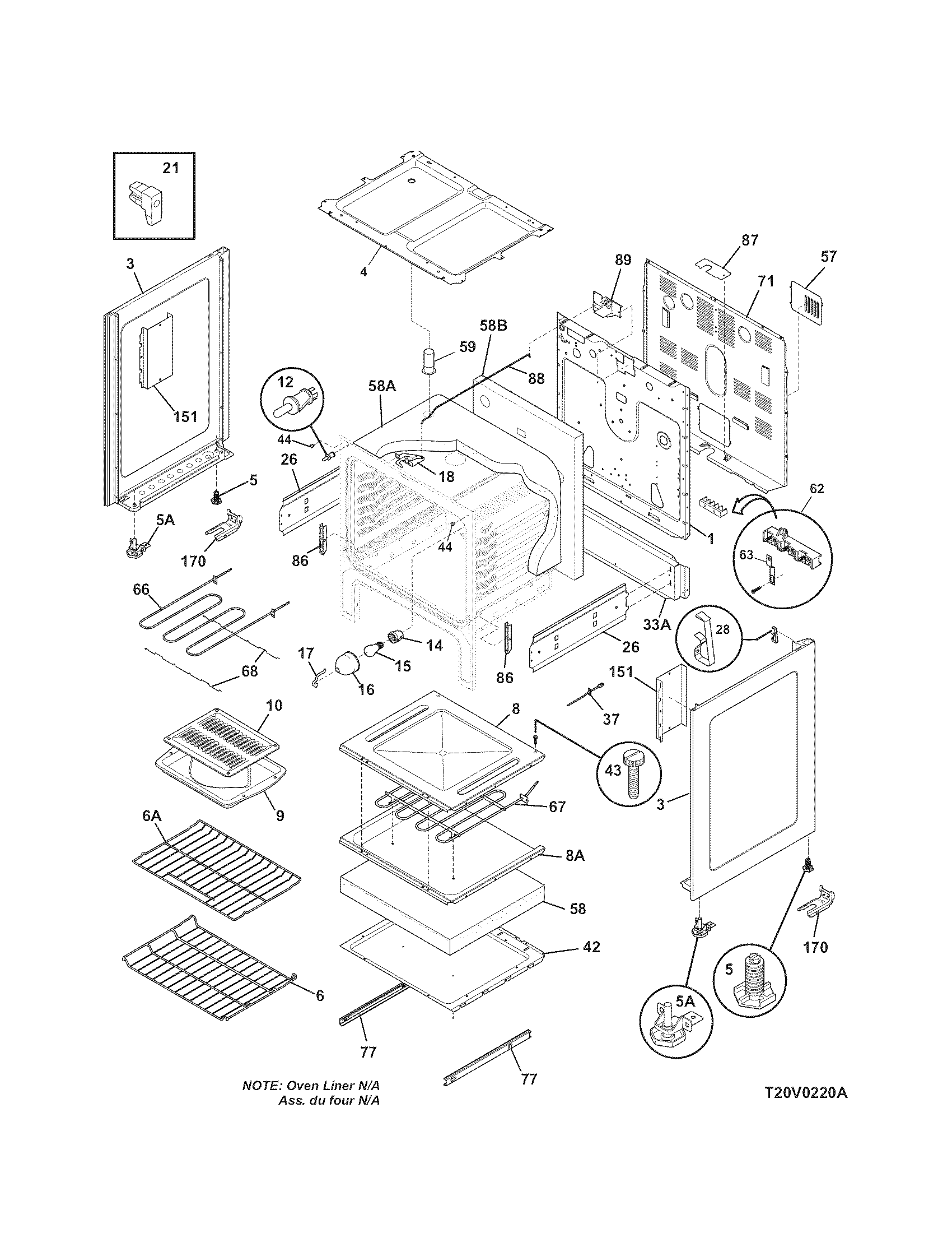 Kenmore 7909421240E body diagram