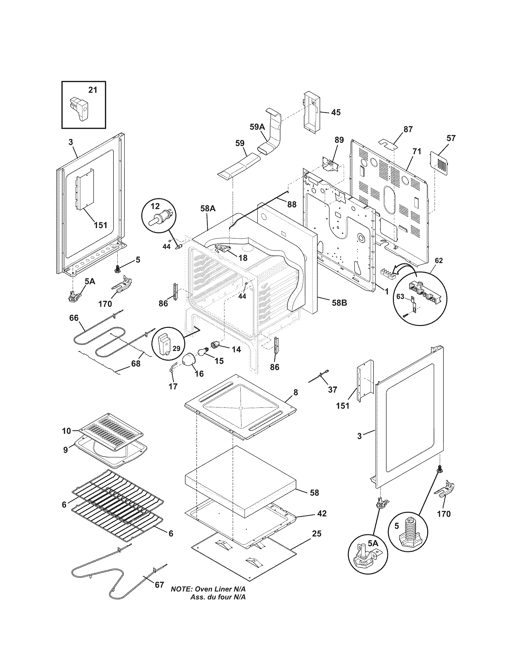 Kenmore 79096008803 body diagram