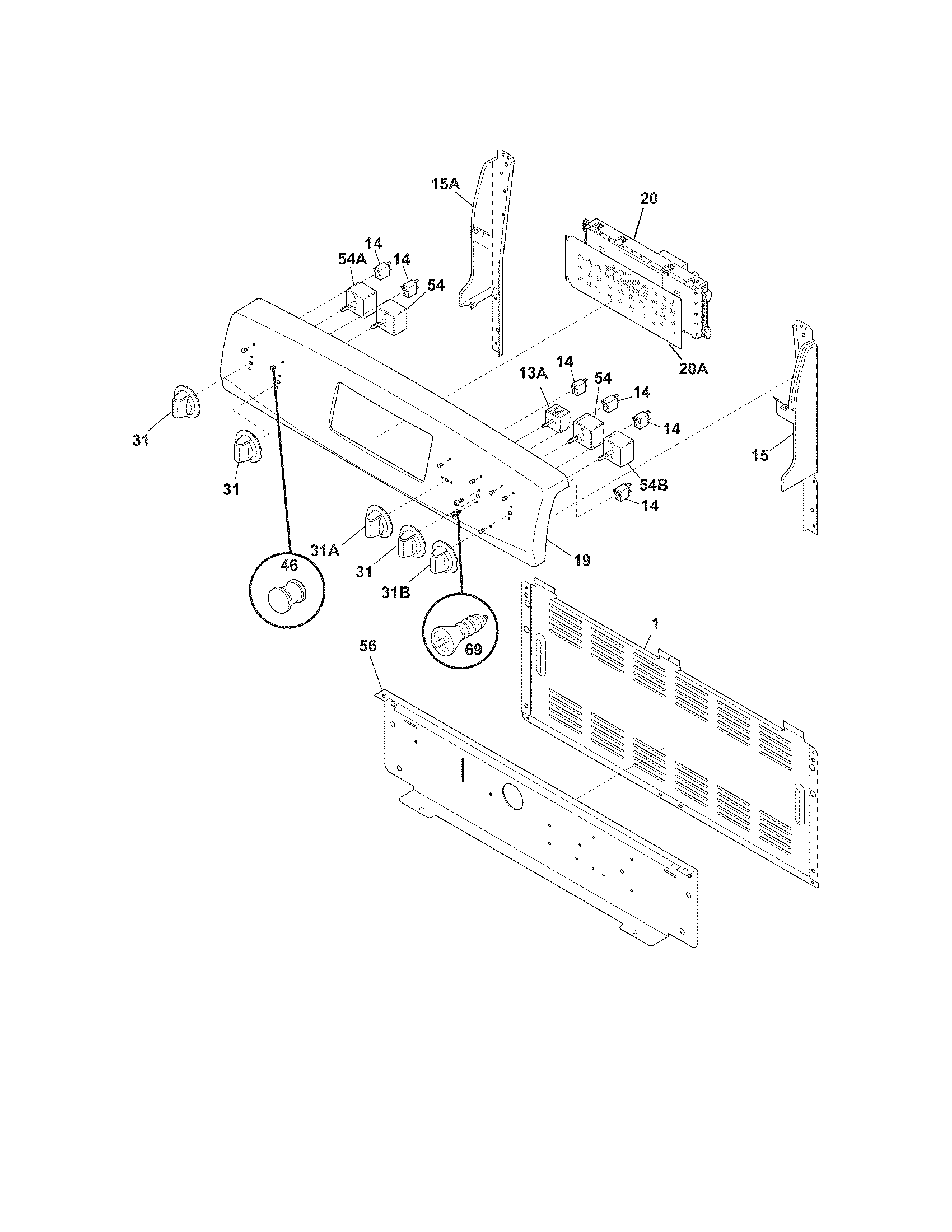 Kenmore 79097433804 backguard diagram