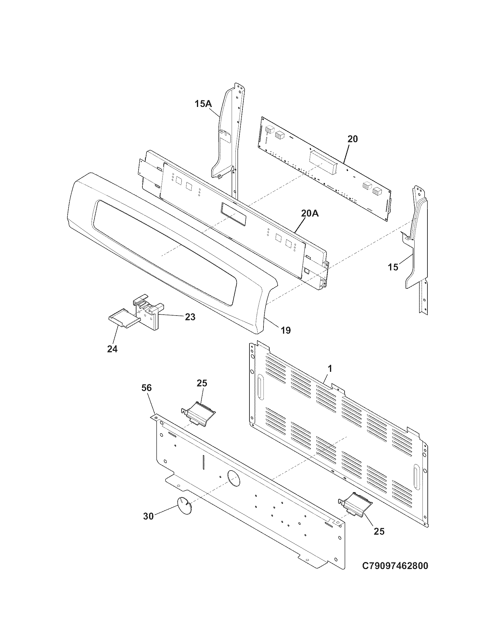Kenmore 79097469801 backguard diagram