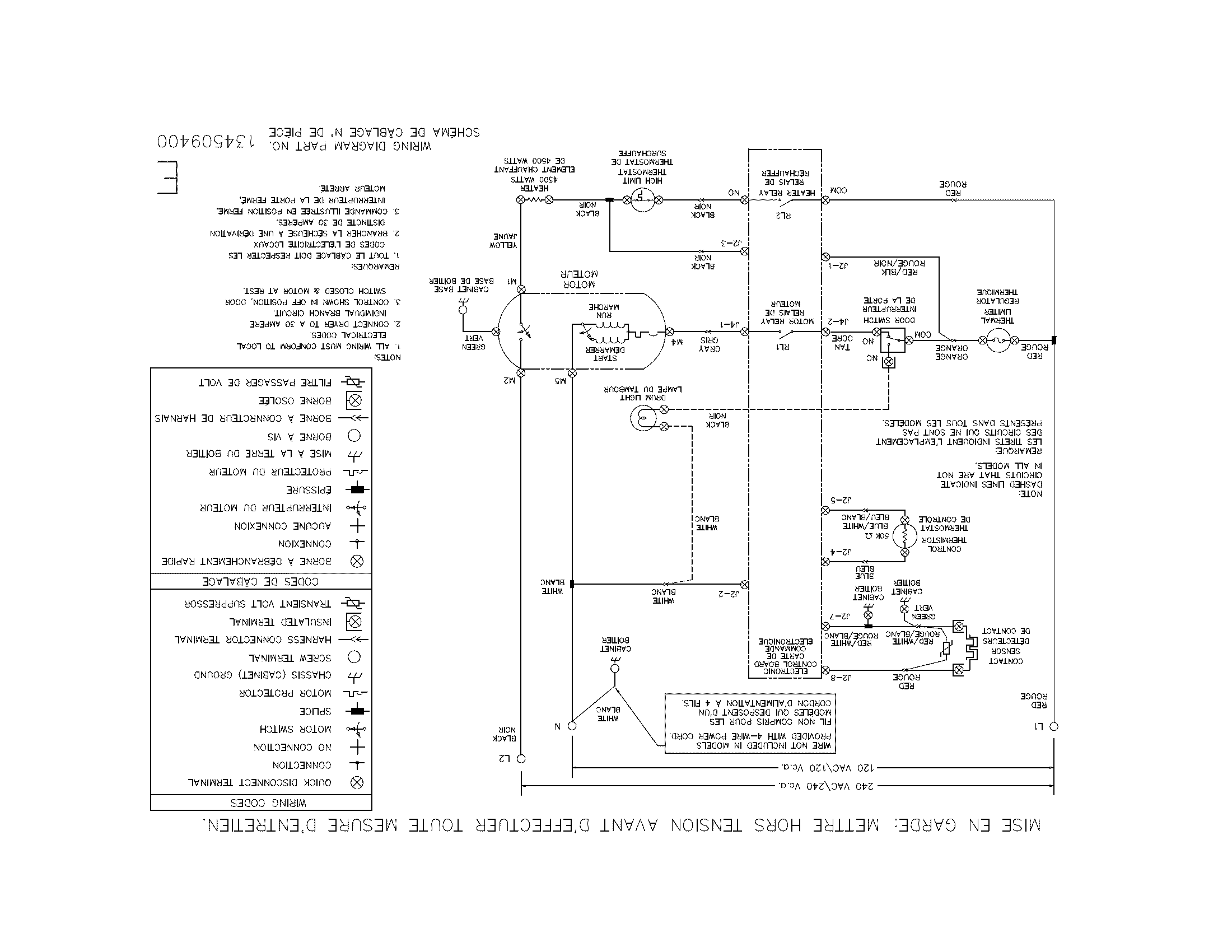 Frigidaire FEQ1452CKS0 wiring diagram diagram