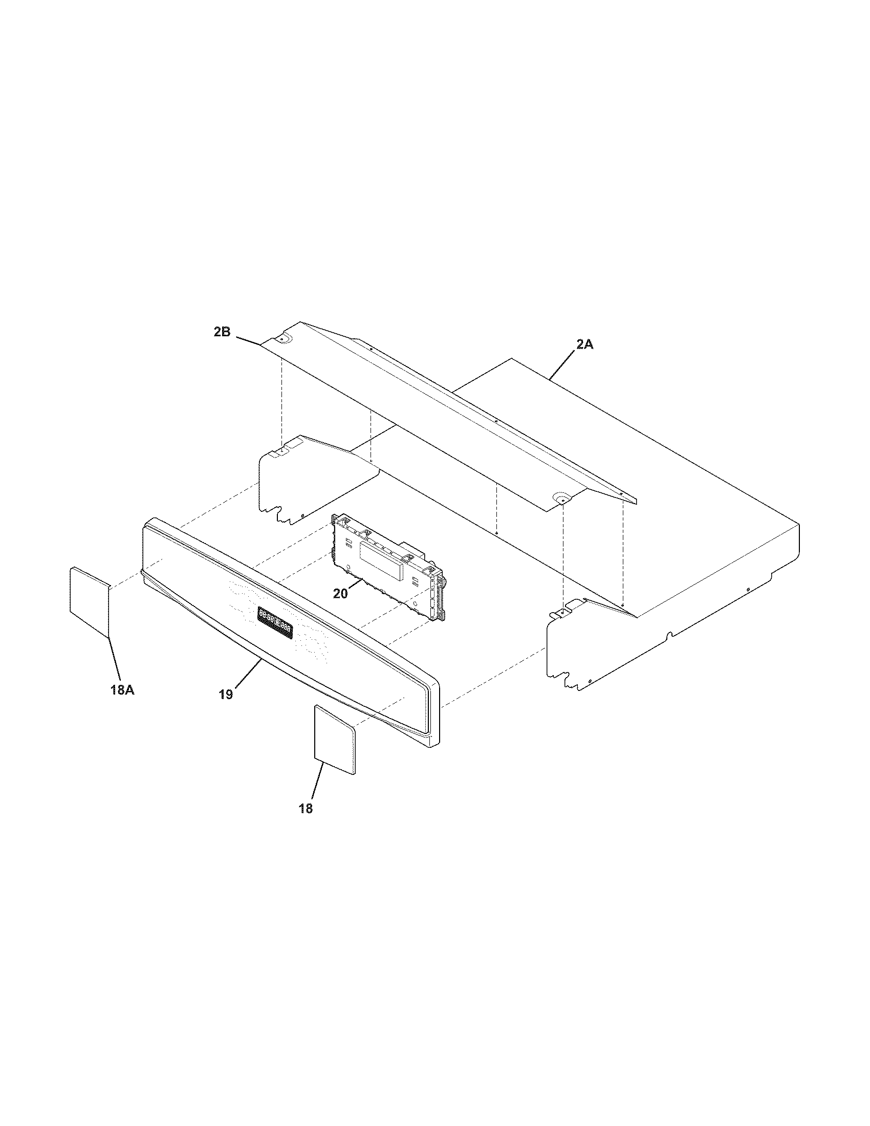 Kenmore Elite 79047889603 control panel diagram