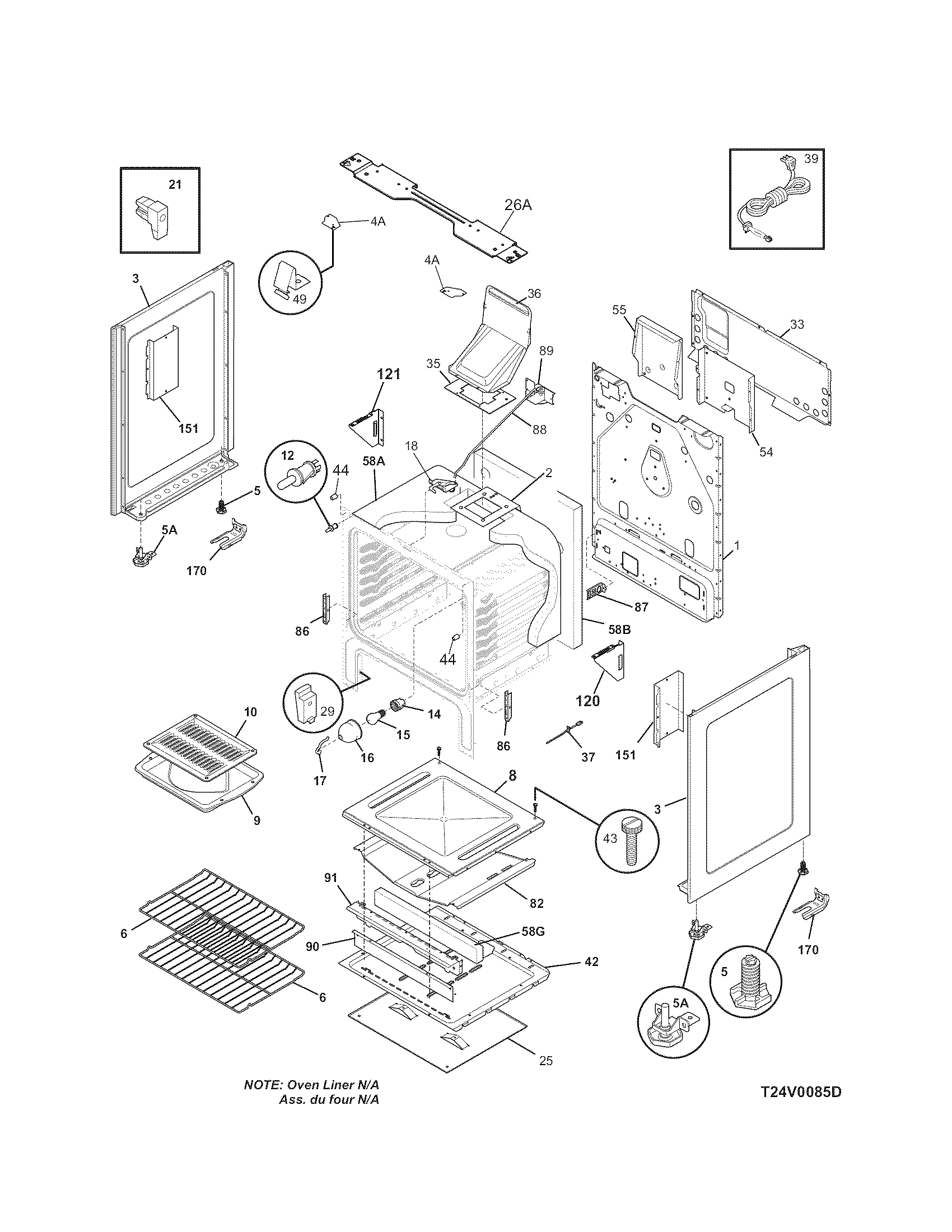 Kenmore 79071342705 body diagram