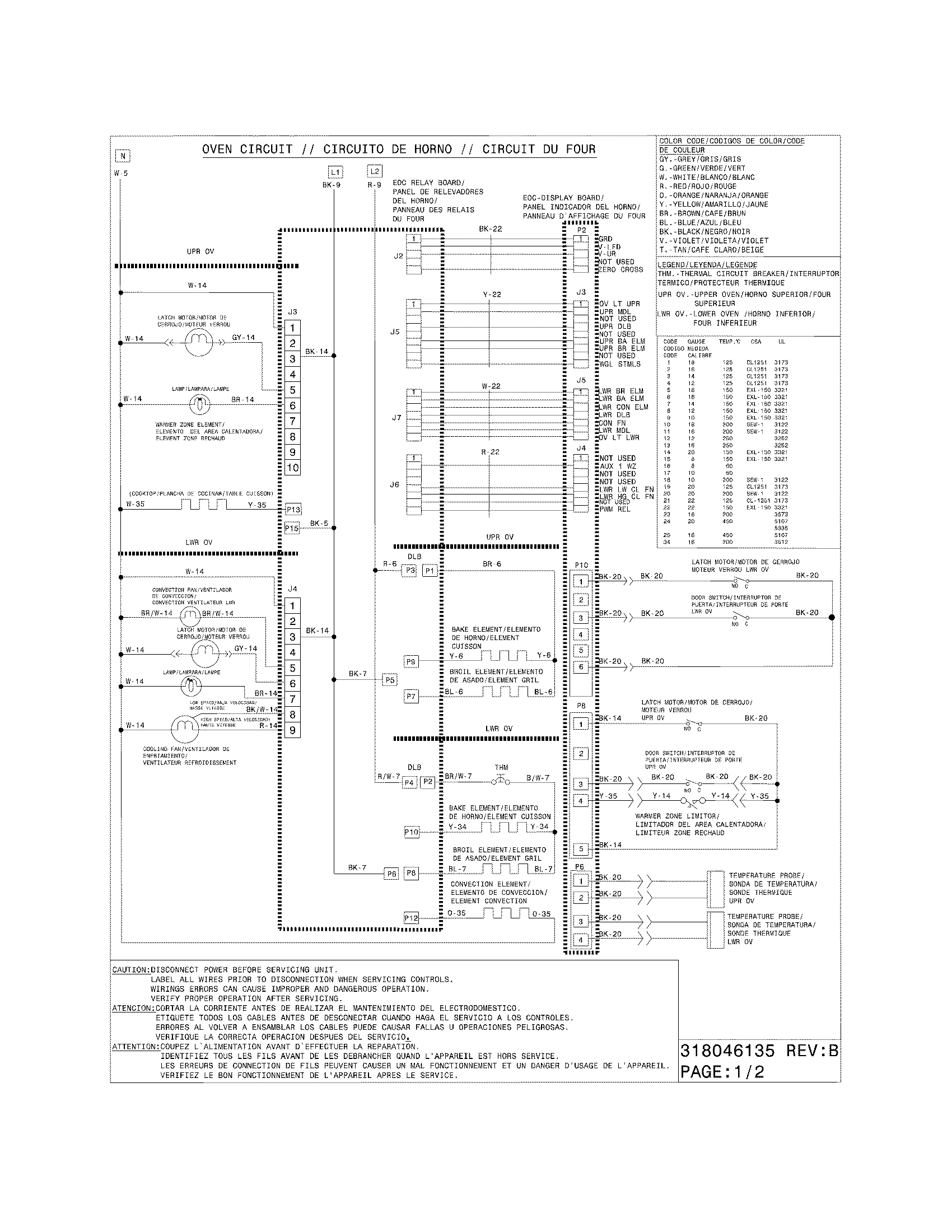 Frigidaire LGEF304DKFA wiring diagram diagram