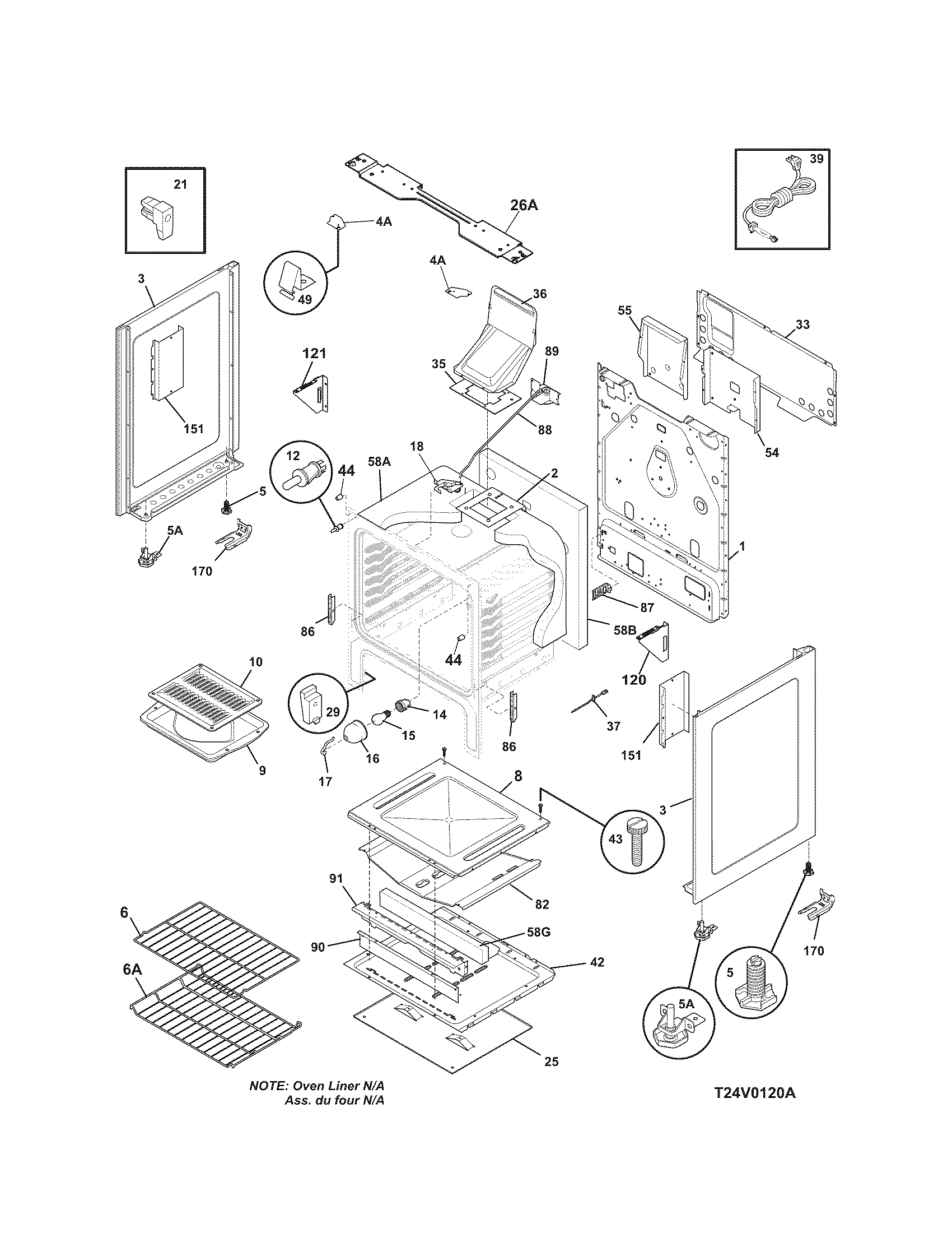Kenmore 79077442803 body diagram