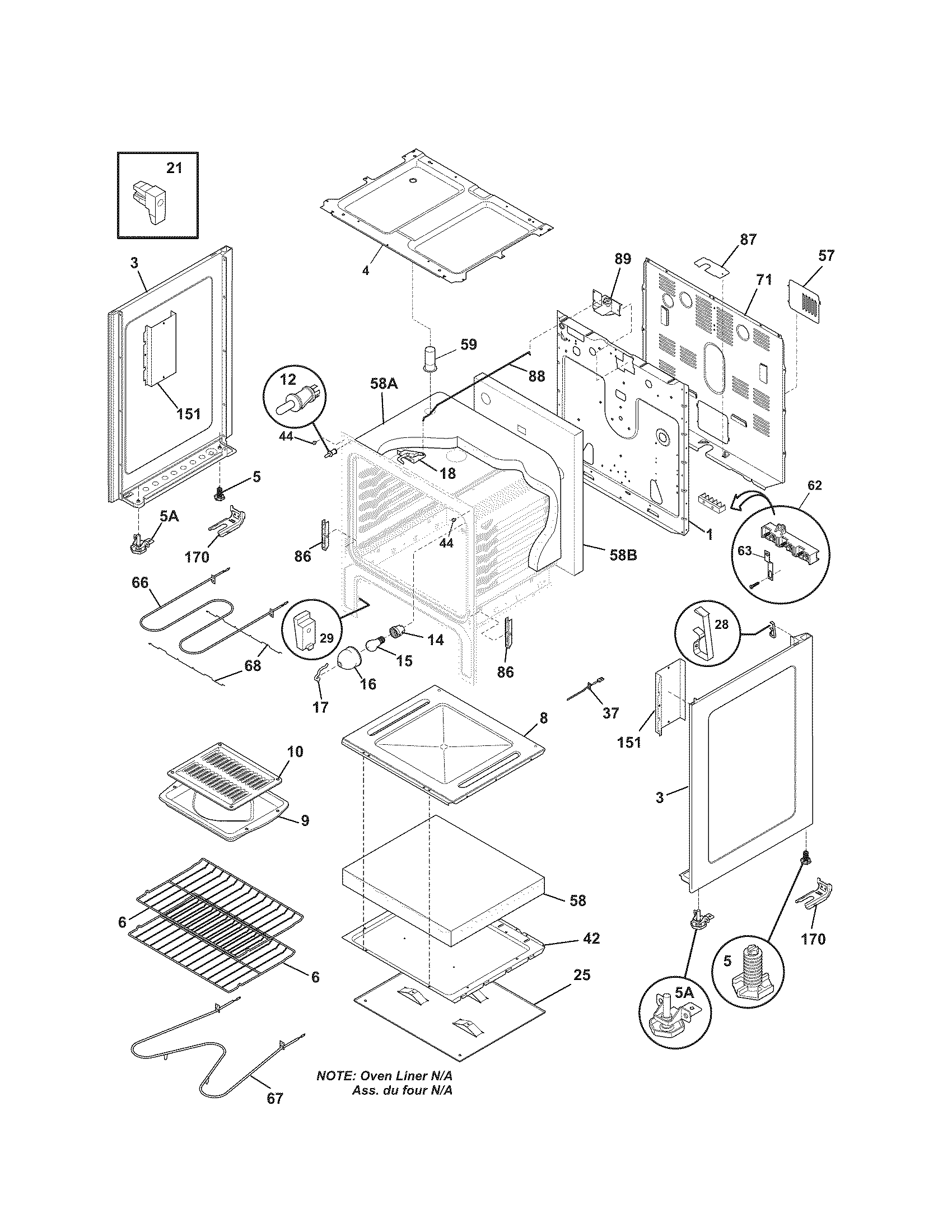 Kenmore 79090901604 body diagram