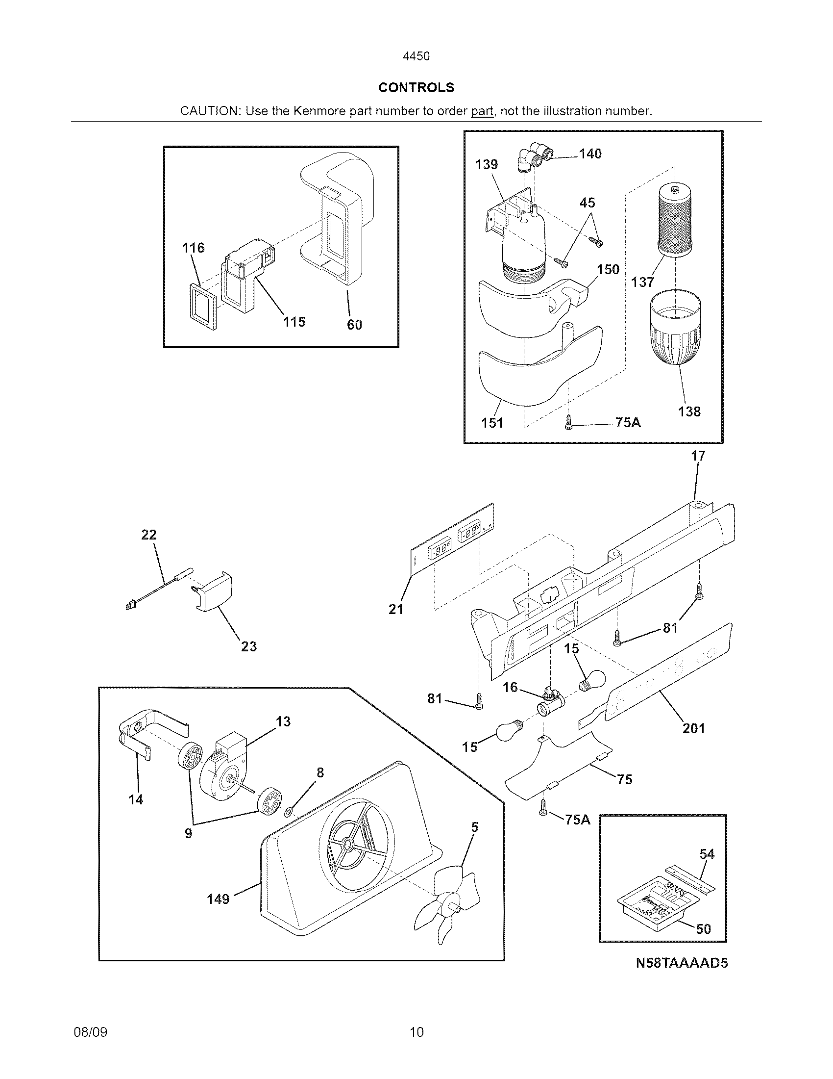 Kenmore Elite 2534450260C controls diagram