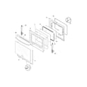 Frigidaire FGEF3031KBB door diagram