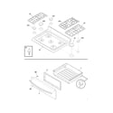 Frigidaire LGGF3042KFB top/drawer diagram