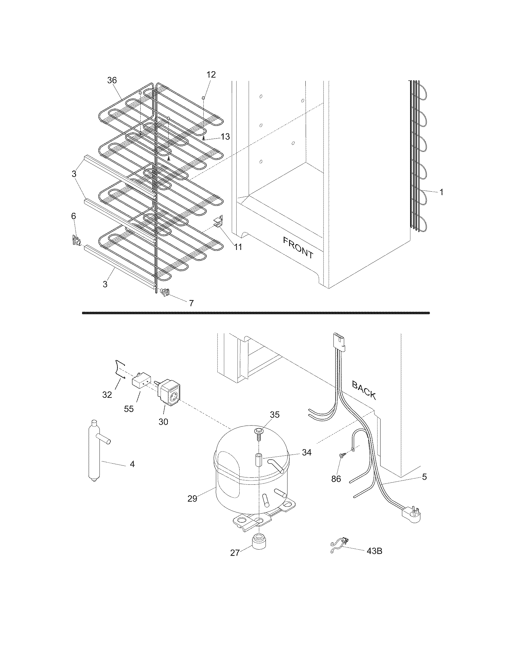 Frigidaire LFFU1424DW12 system diagram