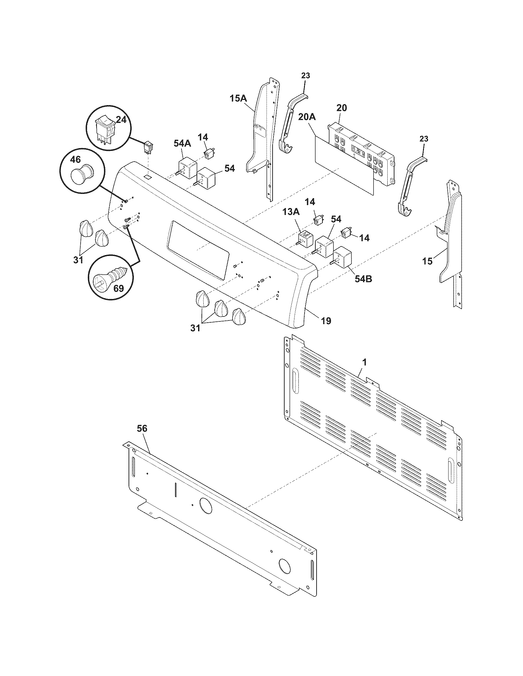 Crosley CRE3880HSSD backguard diagram