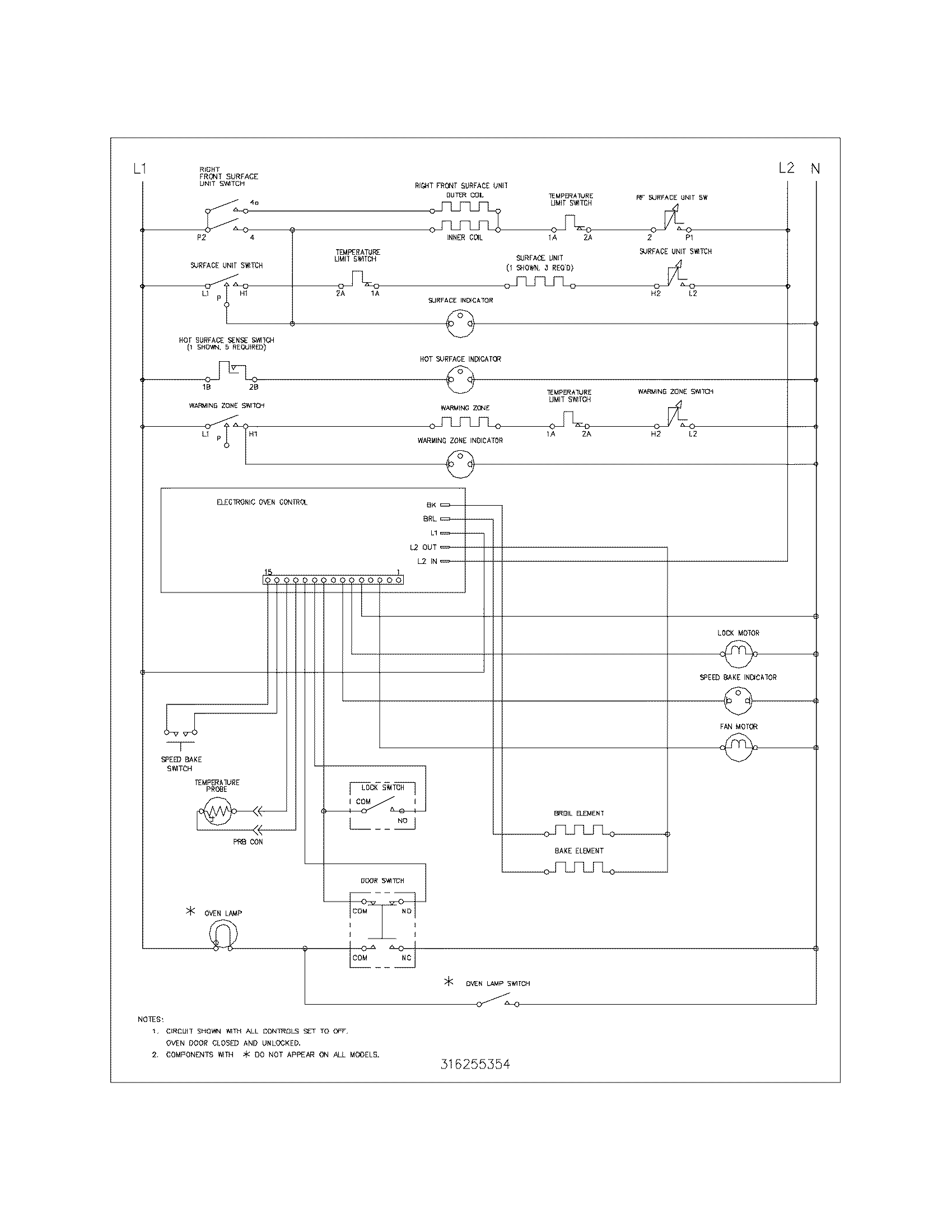 Frigidaire FEF380MXDCB wiring diagram diagram