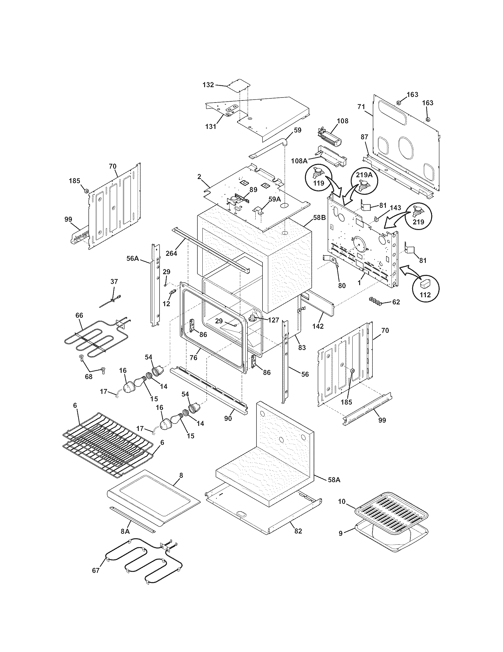 Kenmore 79048783900 body diagram