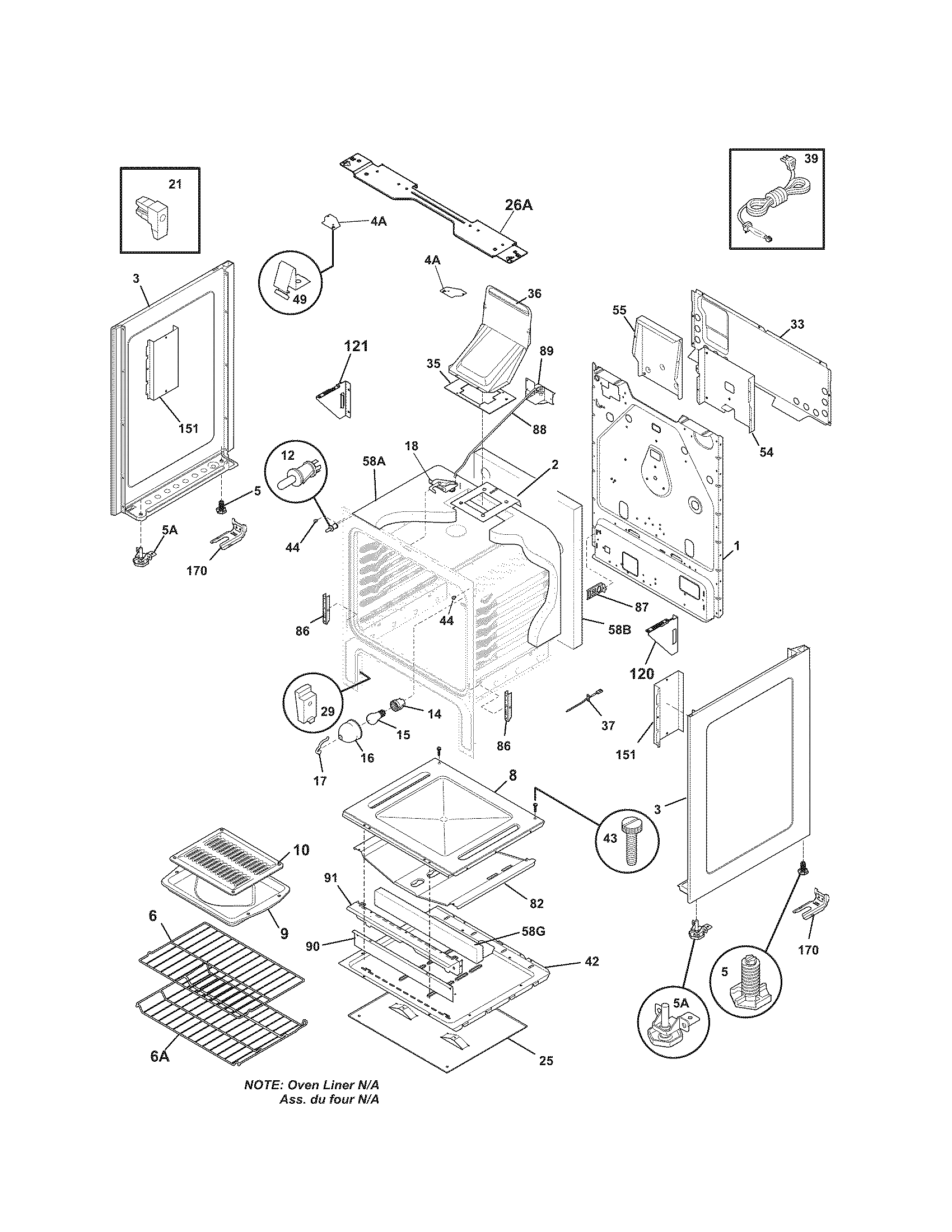 Kenmore 79071369706 body diagram