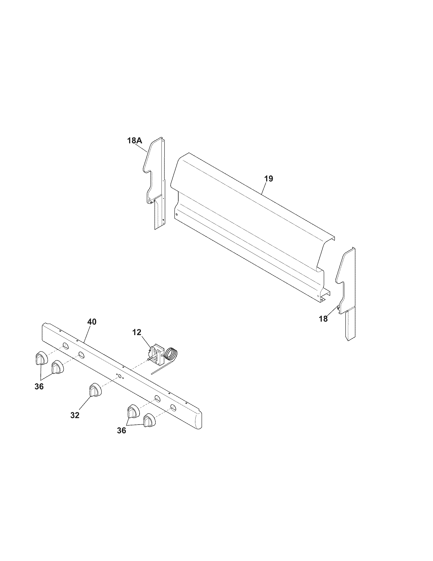 Kenmore 79070281407 backguard diagram
