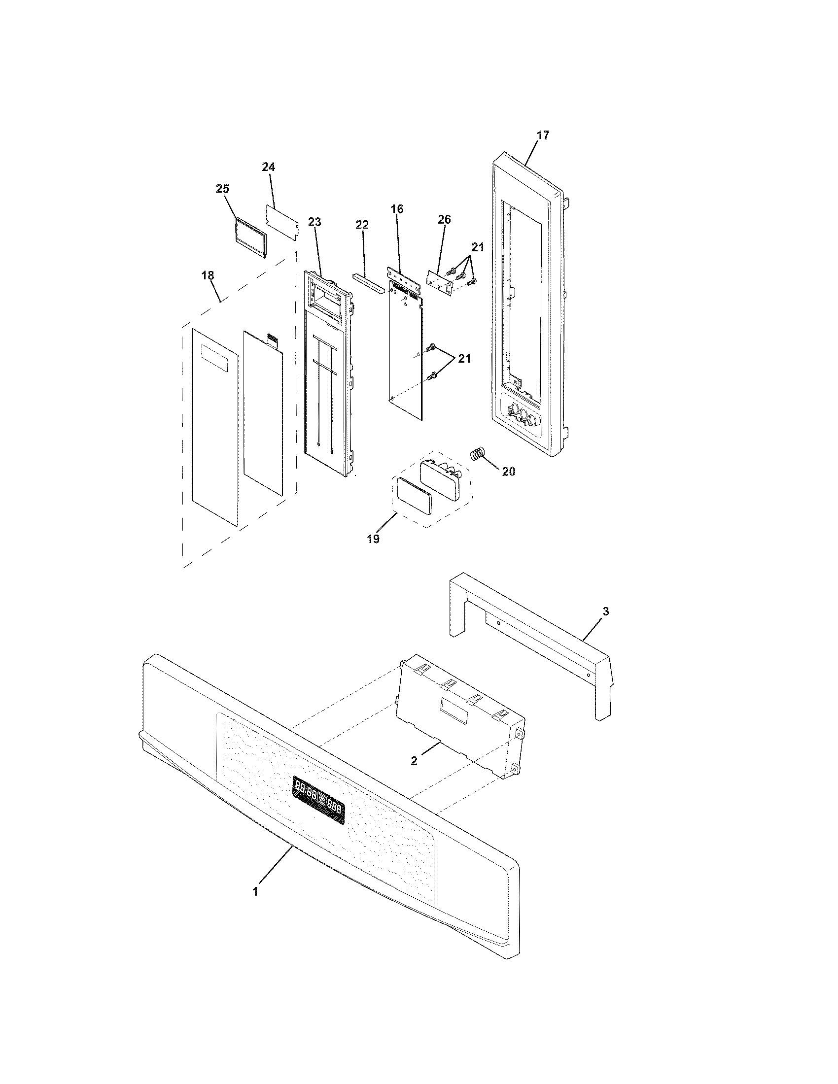 Kenmore 79047859408 control panel diagram