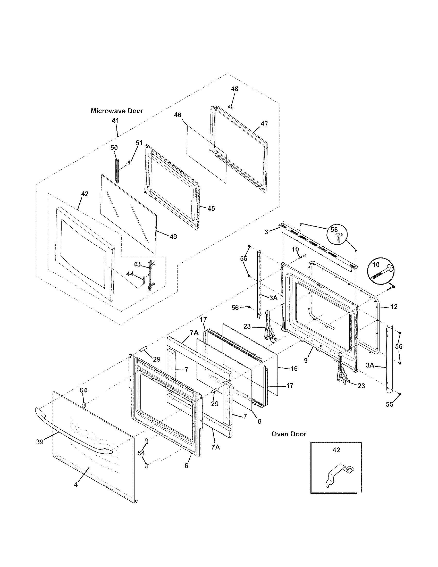 Kenmore 79047859408 doors diagram