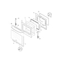 Frigidaire DGEF3031KBA door diagram
