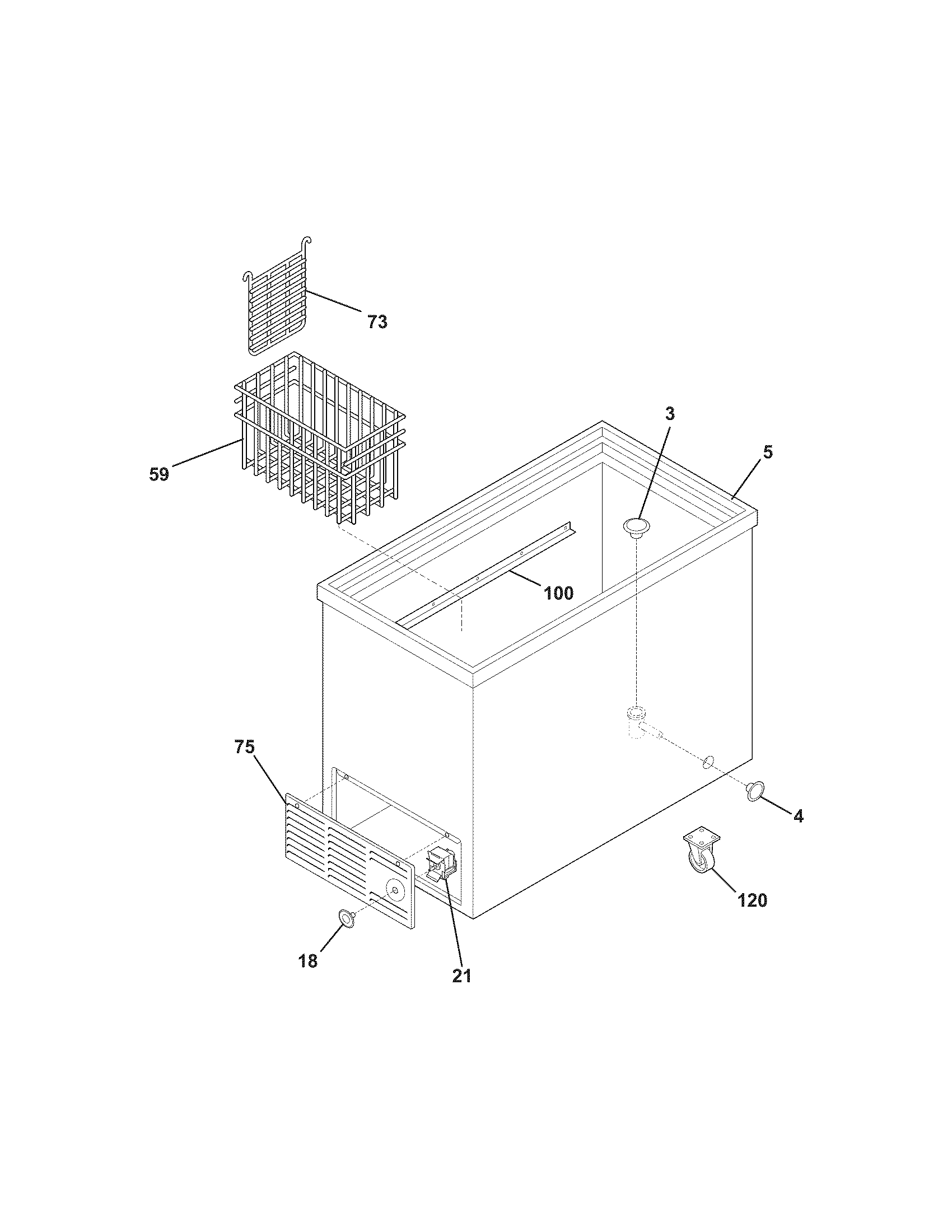 Crosley ST05G3 cabinet diagram
