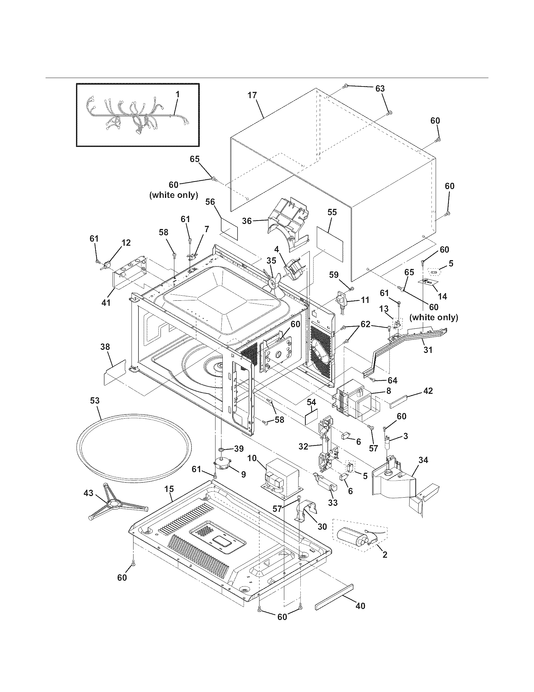 Kenmore 79048849900 microwave diagram
