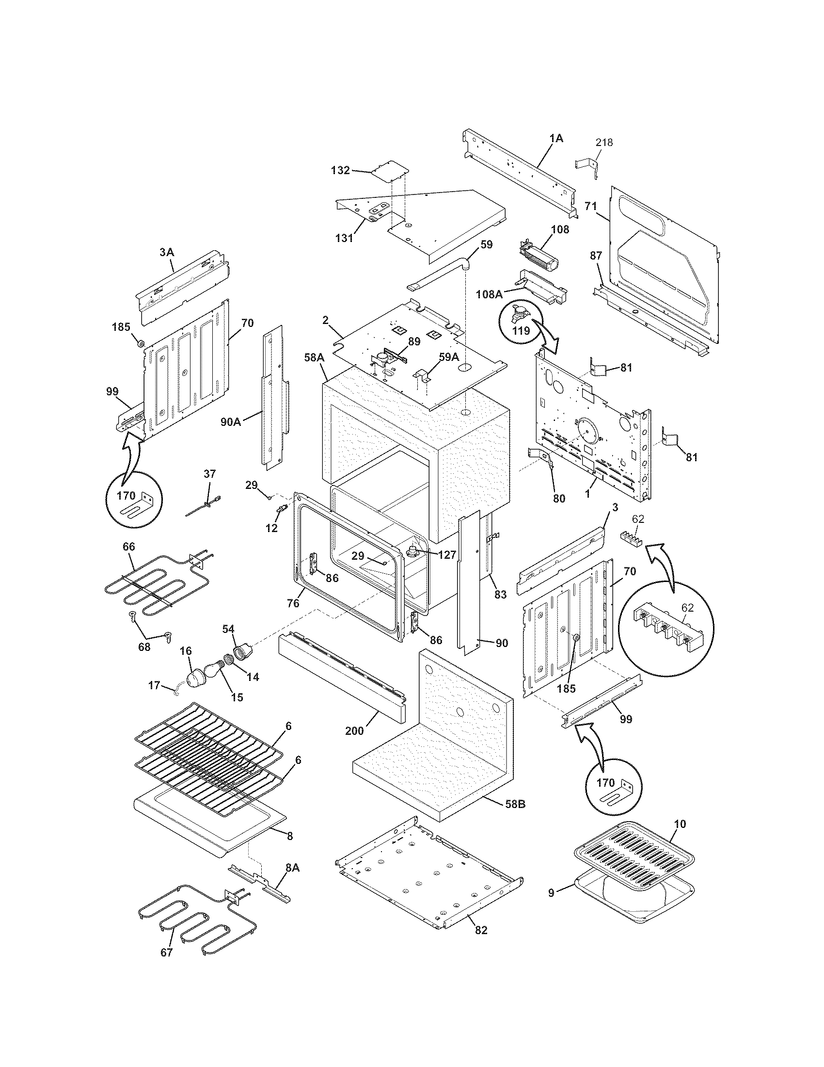 Kenmore 79045592900 body diagram
