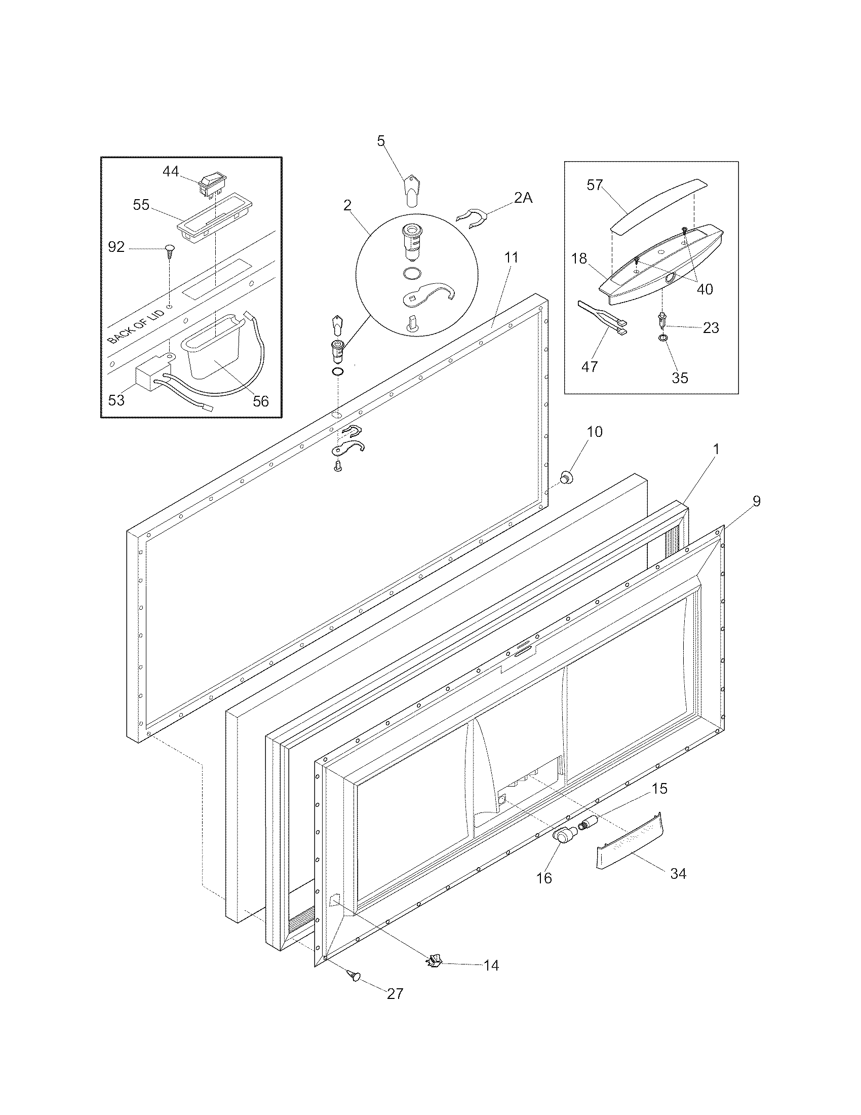 Kenmore 25316949102 door diagram