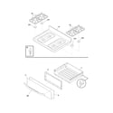 Frigidaire FGF368GCJ top/drawer diagram