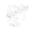 White-Westinghouse SWXG831HQ4 upper cabinet/drum heater diagram