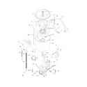 White-Westinghouse SWXG831HQ4 motor/tub diagram