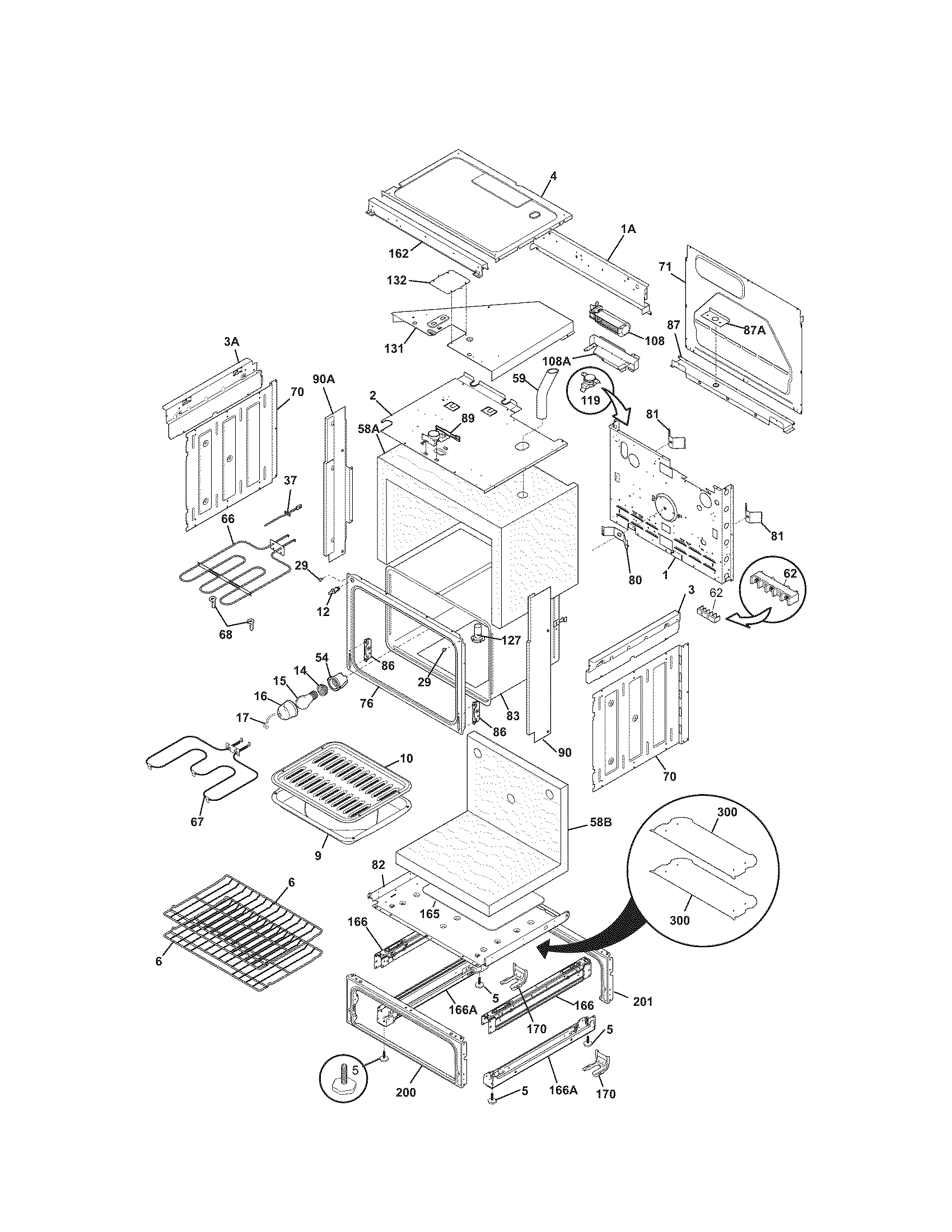 Kenmore 79046764900 body diagram
