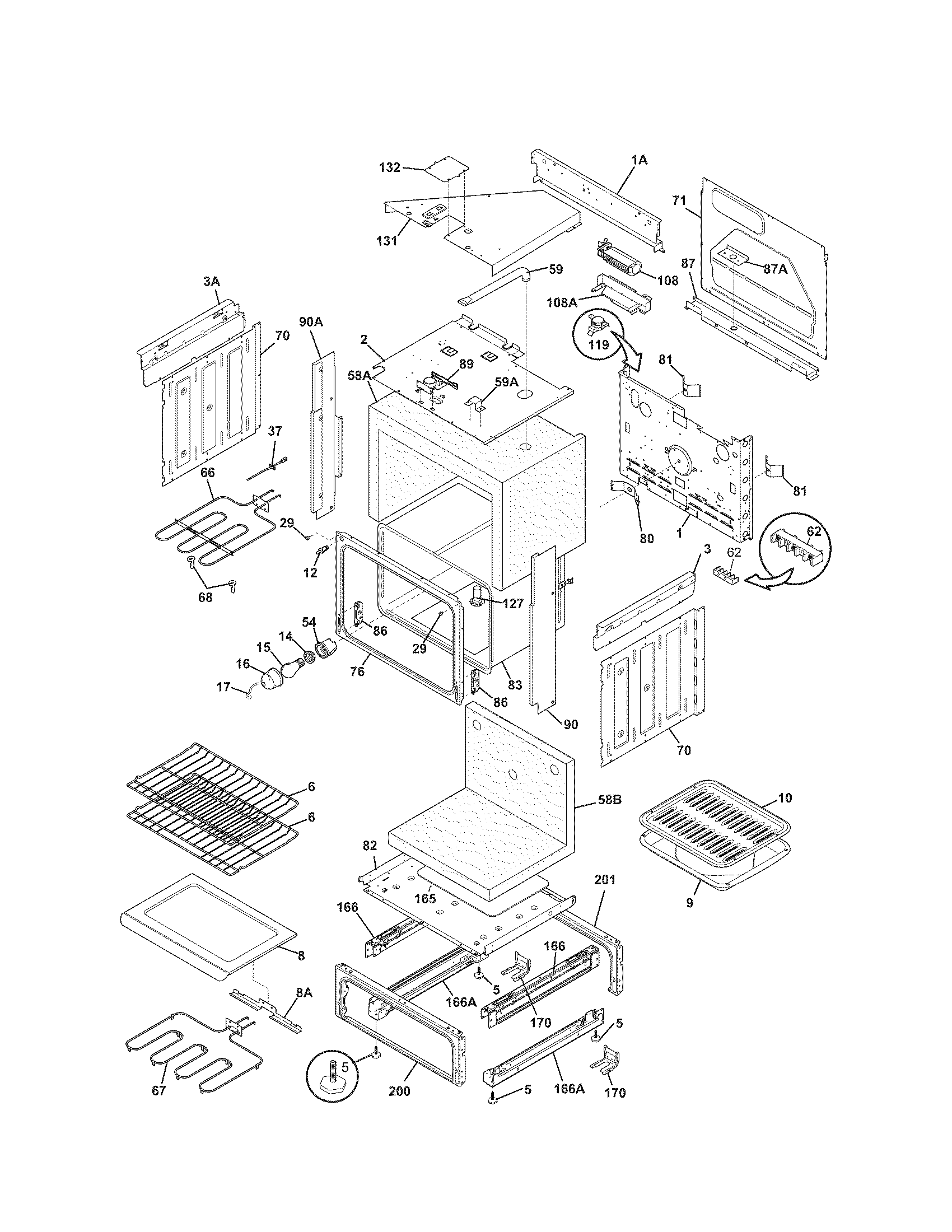 Kenmore 79046784900 body diagram