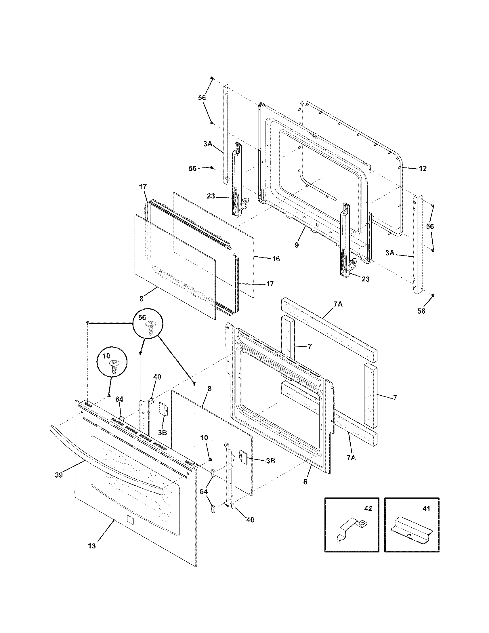 Kenmore 79036933900 door diagram